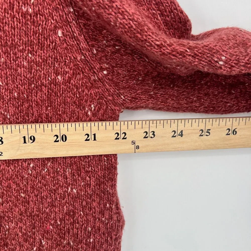 Woolrich Sweater Womens L Wool Mock Neck Hippie Granola Heritage Outdoor Folk - Picture 7 of 11